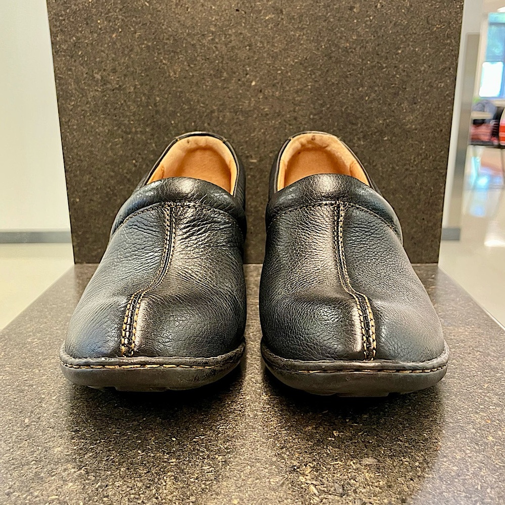 Born Toby Duo Leather Slip On Clogs